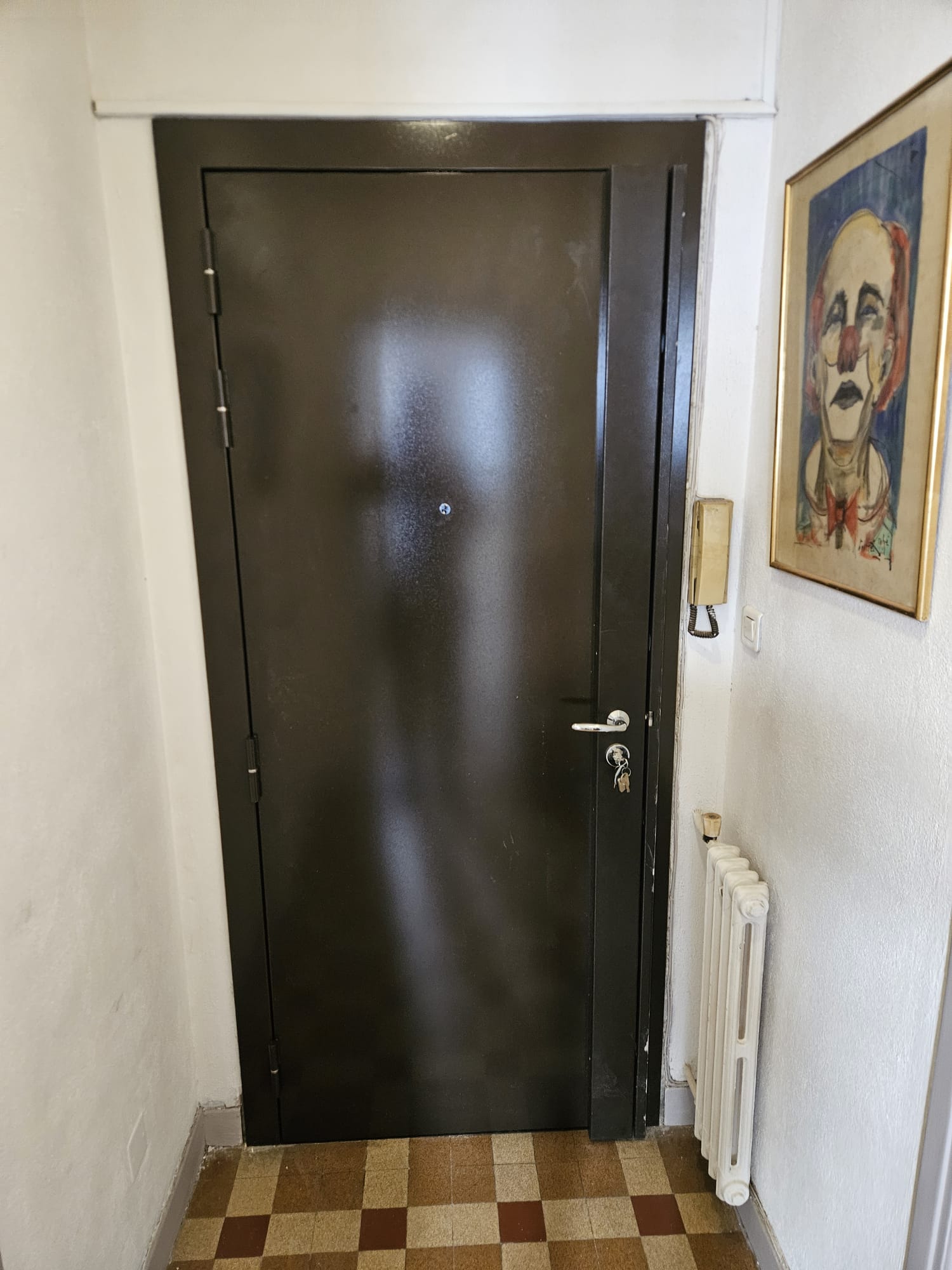 Porte blindée après intervention