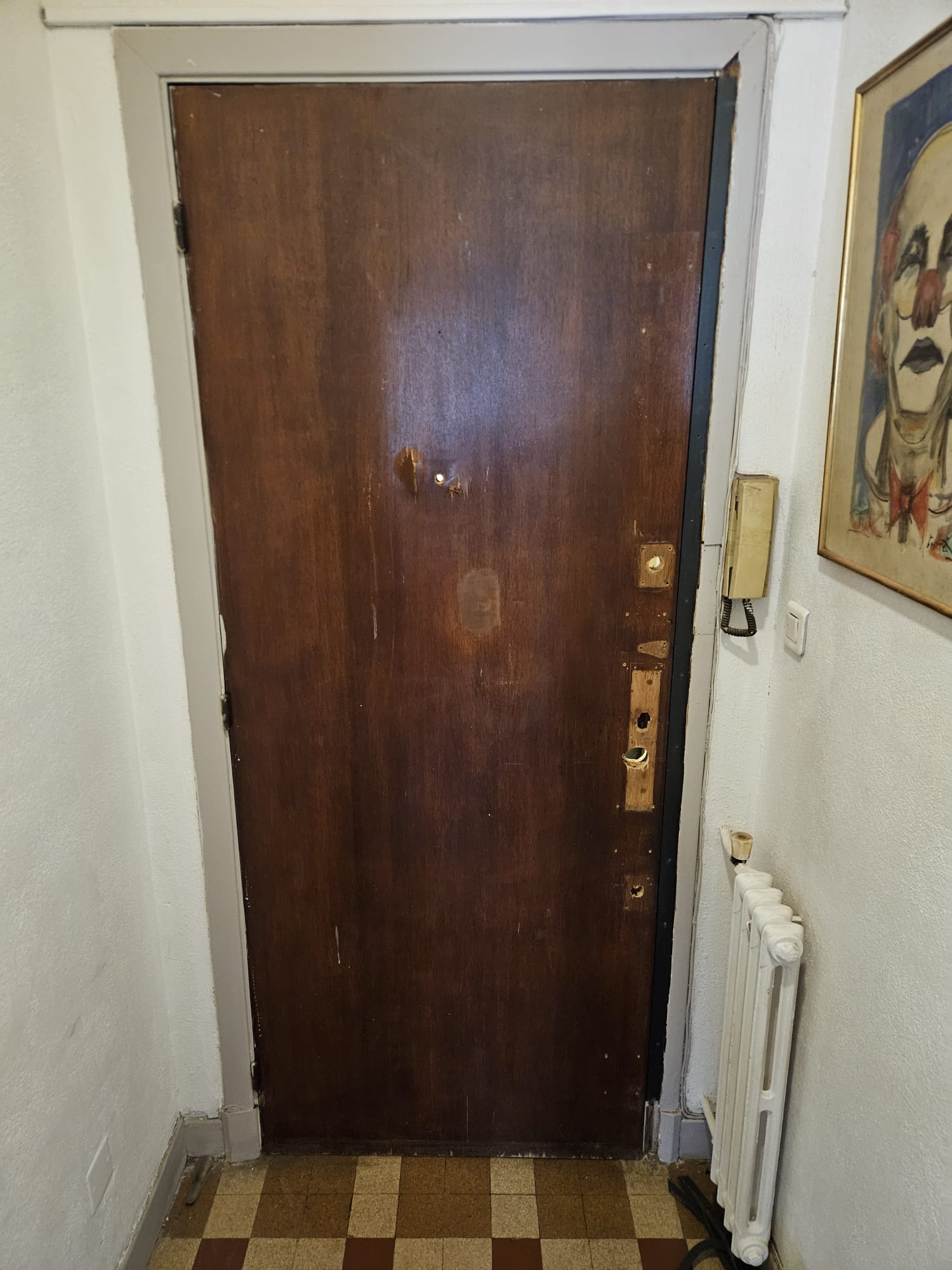 Porte avant intervention